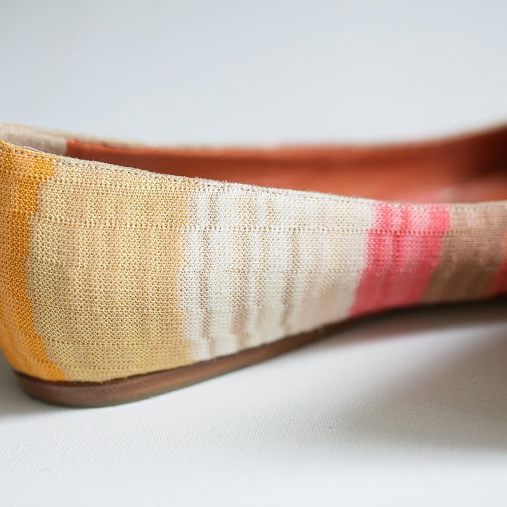 Missoni Round Toe Colorful Geometric Print  Flats - Picture 7 of 14